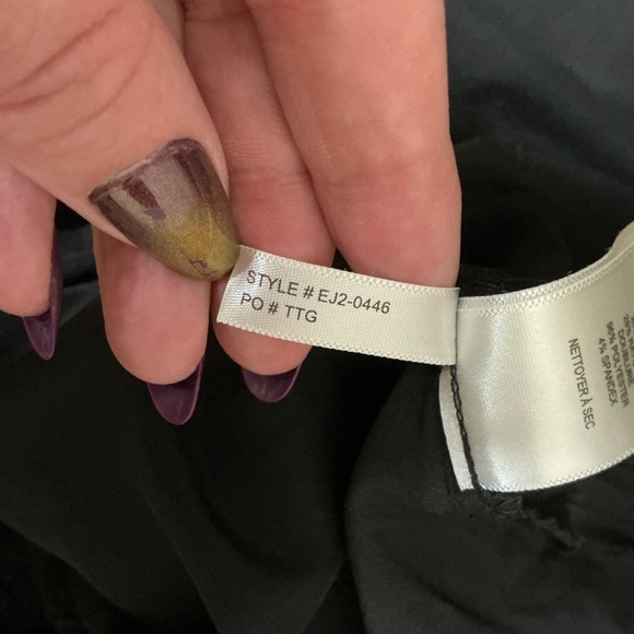 Eliza J Black Lace High Neck Sheath Midi Dress Size 4 - Picture 16 of 16